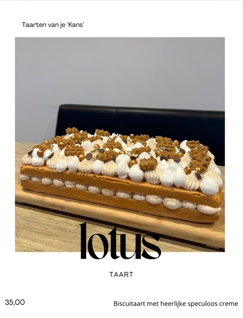 lotus taart