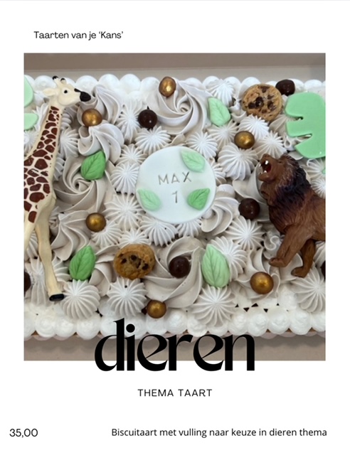 thema taart dieren