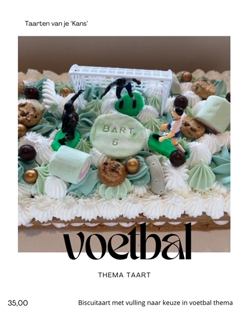 voetbal taart