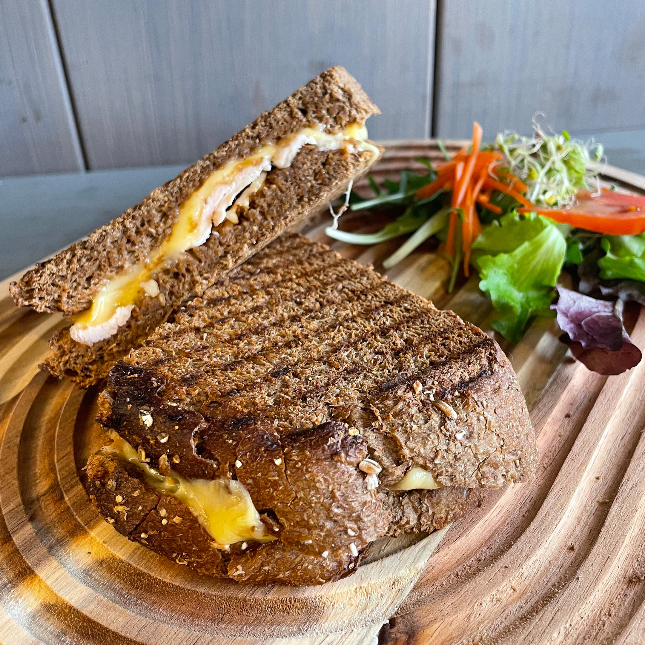 tosti gerookte kip vierkant