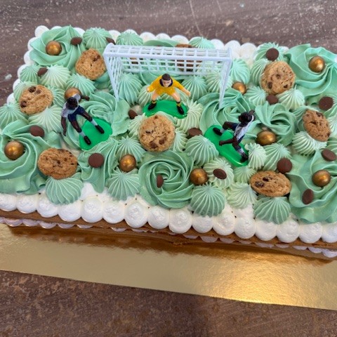 voetbaltaart vierkant